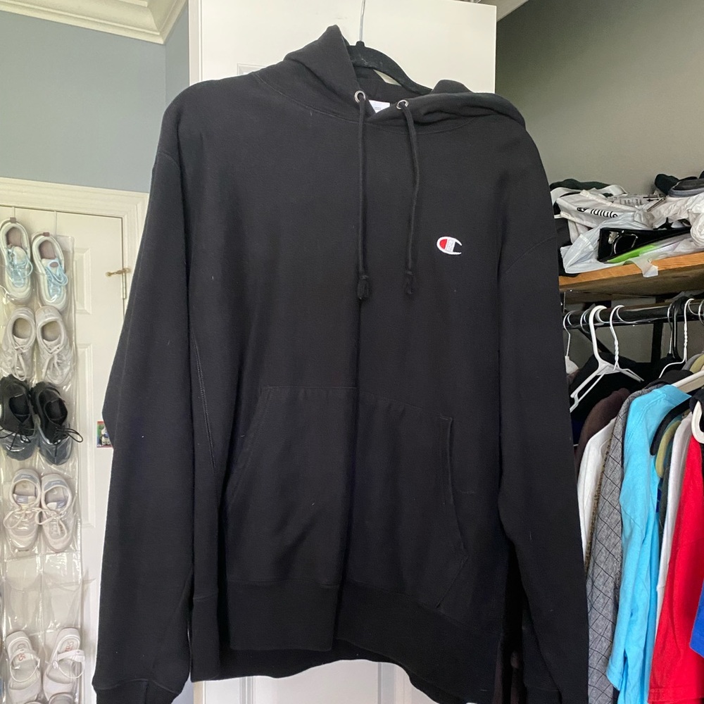 black hoodie